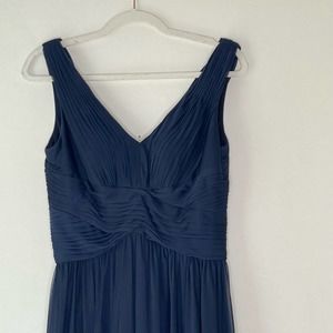 Eliza J. navy blue dress  chiffon Cocktail Semi formal Dress sz. 10 #AB